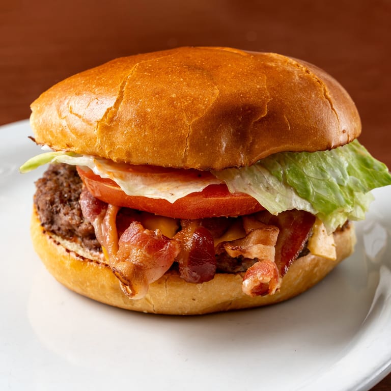 Indulge in Our Bacon Cheeseburger